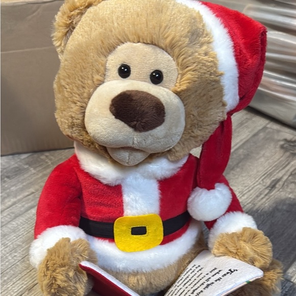 Other - Santa Teddy Bear Reading Twas The Night Before Christmas